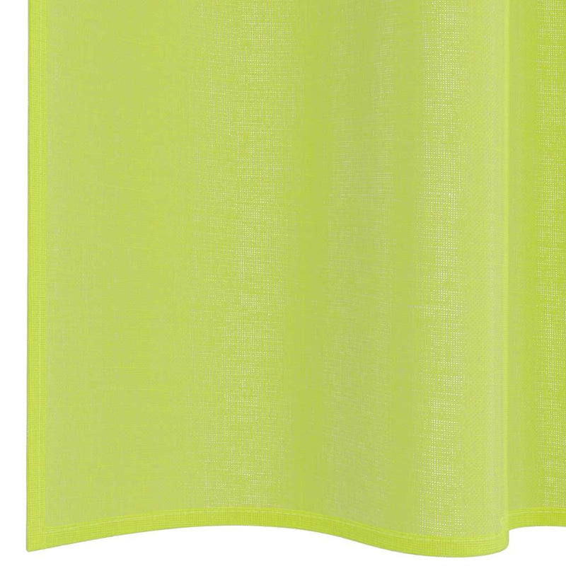 Perdele Voile cu buzunare pentru bare 2 buc verde măr