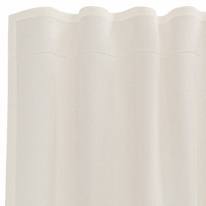 Perdele Voile cu buzunare pentru bare 2 buc crem