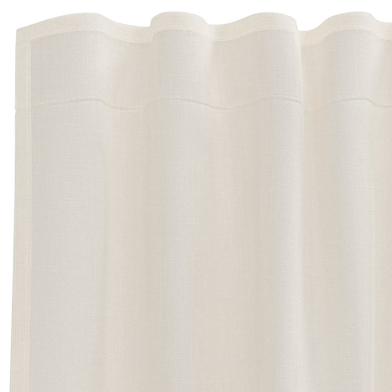 Perdele Voile cu buzunare pentru bare 2 buc crem