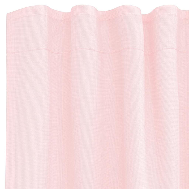 Perdele Voile cu buzunare pentru bare 2 buc Roz deschis