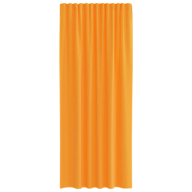 Perdele Voile cu buzunare pentru bare 2 buc portocaliu