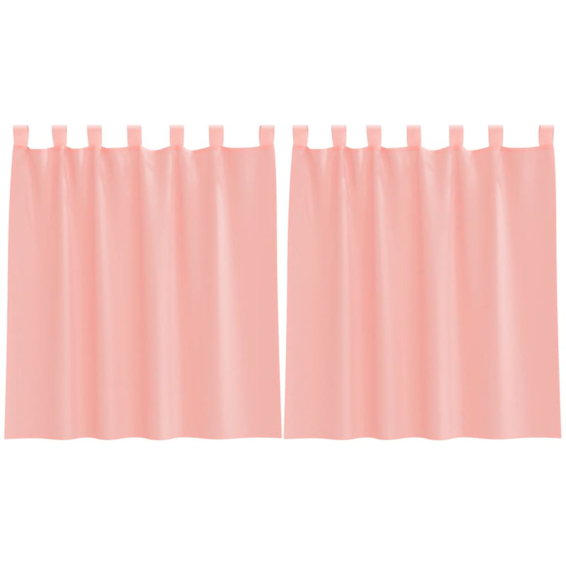 Perdele Voile cu buzunare pentru bare 2 buc Roz