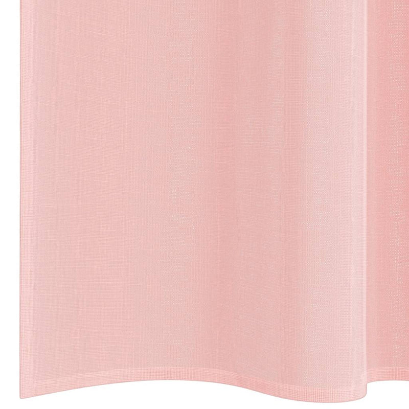 Perdele Voile cu buzunare pentru bare 2 buc Roz