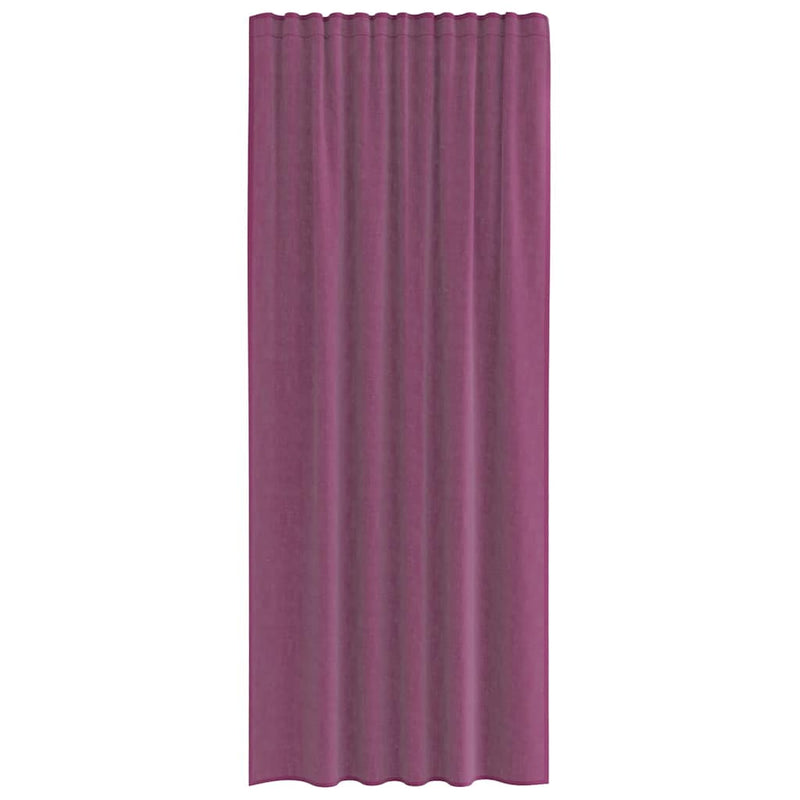 Perdele Voile cu buzunare pentru bare 2 buc violet