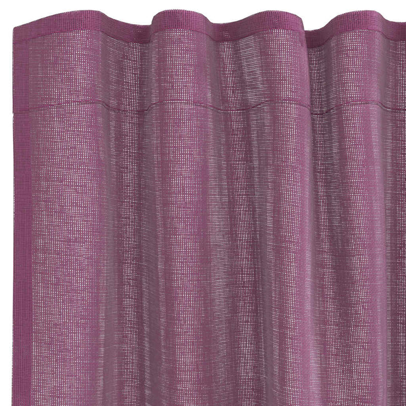 Perdele Voile cu buzunare pentru bare 2 buc violet