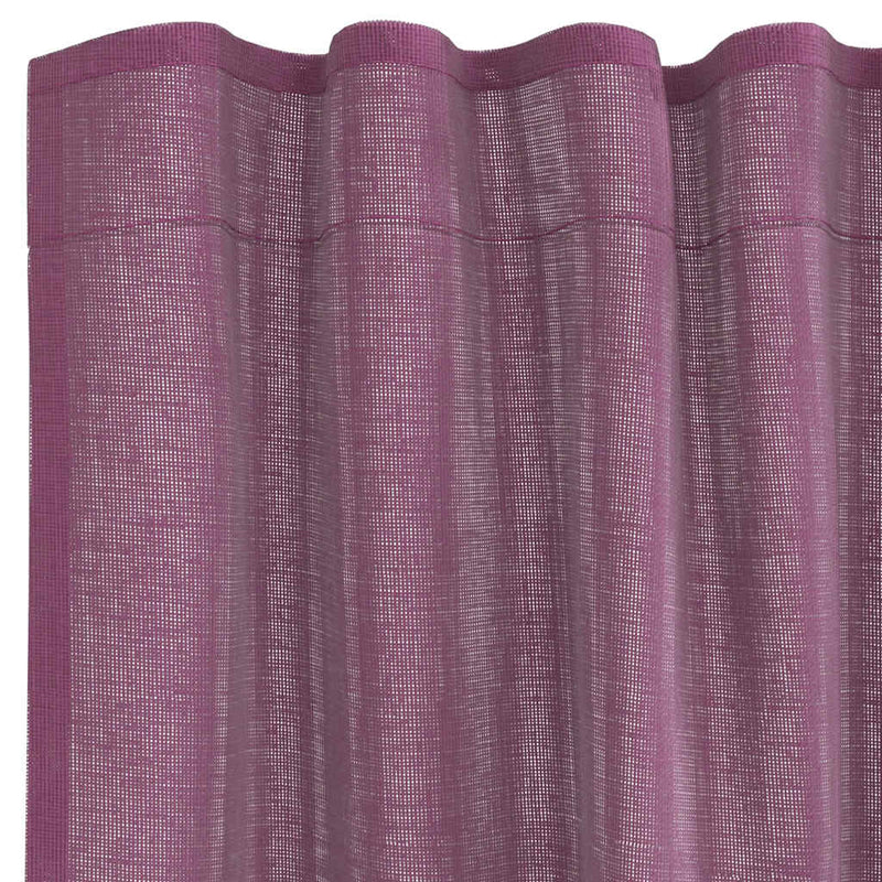 Perdele Voile cu buzunare pentru bare 2 buc violet