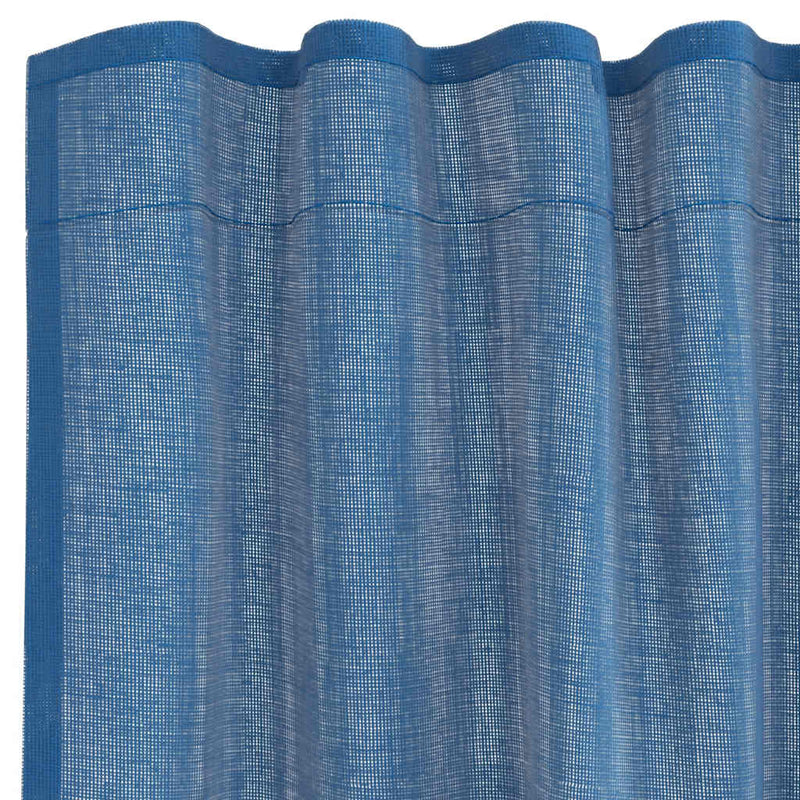 Perdele Voile cu buzunare pentru bare 2 buc Albastru regal