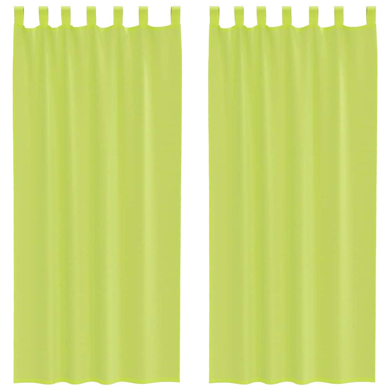 Perdele din voile cu tablă 2 buc Verde măr