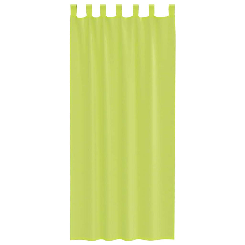 Perdele din voile cu tablă 2 buc Verde măr