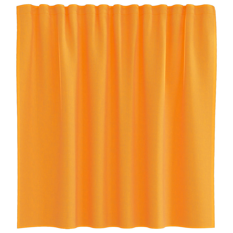Perdele Voile cu Bucle 2 buc Portocaliu 140x140 cm