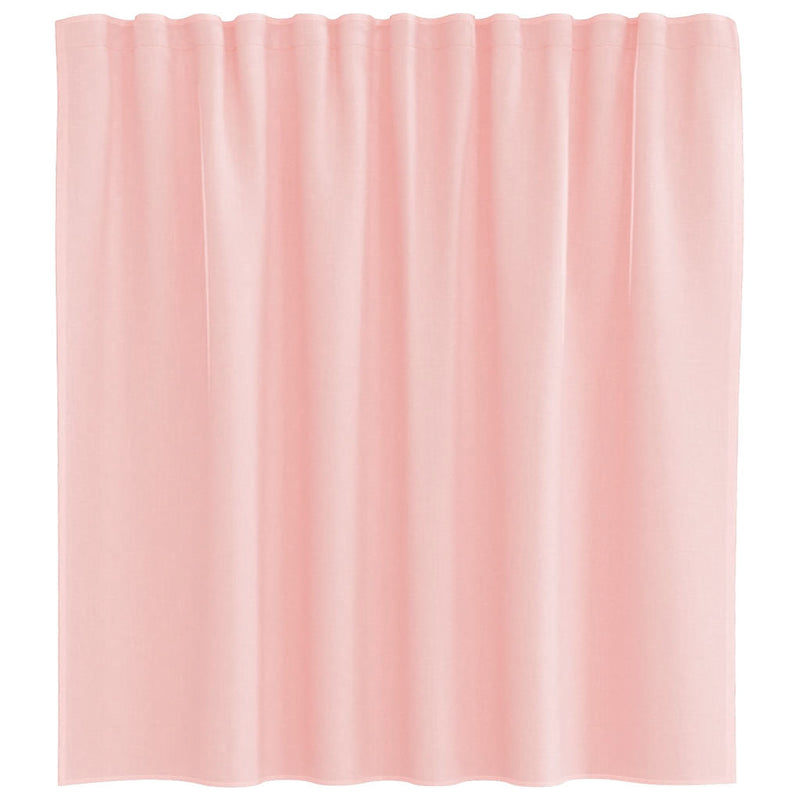 Perdele Voile cu Bucle 2 buc Roz 140x140 cm