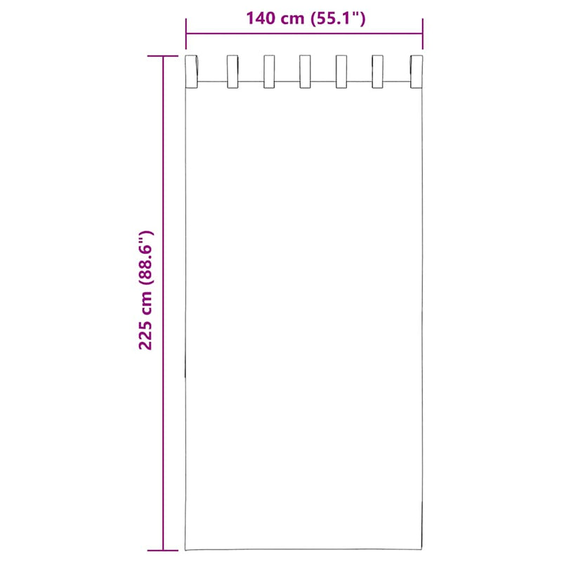 Perdele Voile cu Bucle 2 buc Roz 140x225 cm