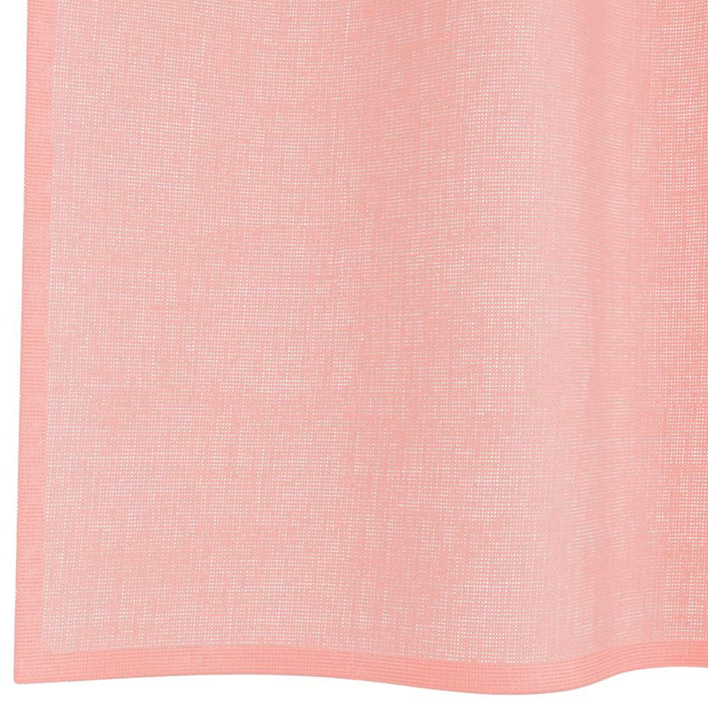 Perdele Voile cu Bucle 2 buc Roz 140x245 cm