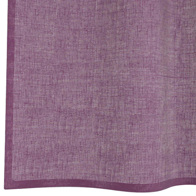 Perdele Voile cu Bucle 2 buc Violet 140x175 cm