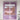 Perdele Voile cu Bucle 2 buc Violet 140x260 cm