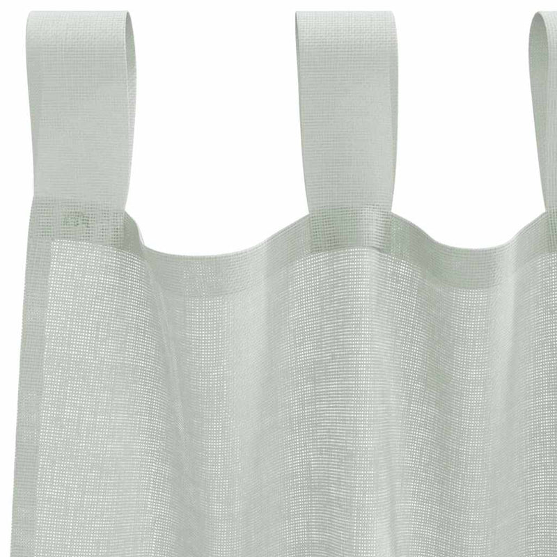 Perdele voal cu bucle 2 buc Gri deschis 140x260 cm