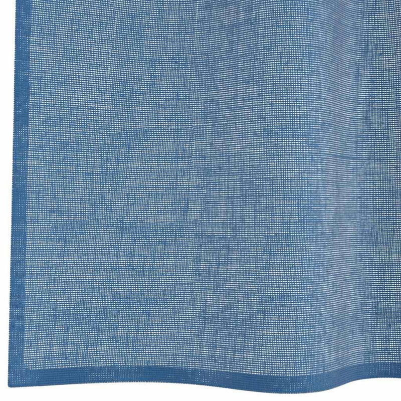 Perdele Voile cu Bucle 2 buc Albastru Regal 140x260 cm