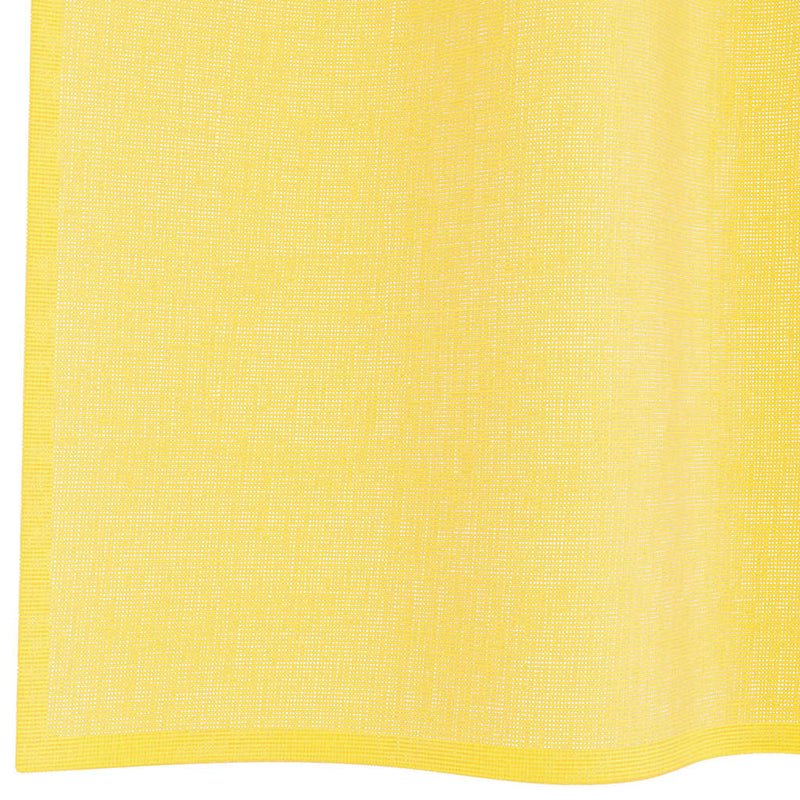 Perdele voal cu bucle 2 buc, galben, 140x140 cm