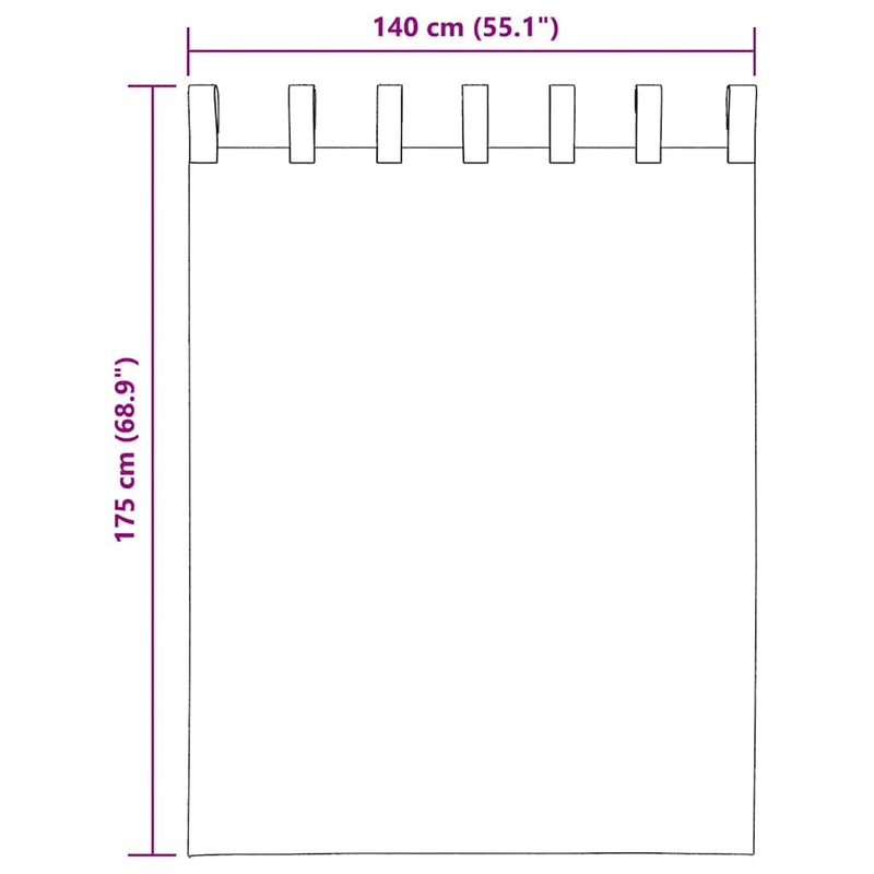 Perdele Voile cu Bucle 2 buc Galben 140x175 cm