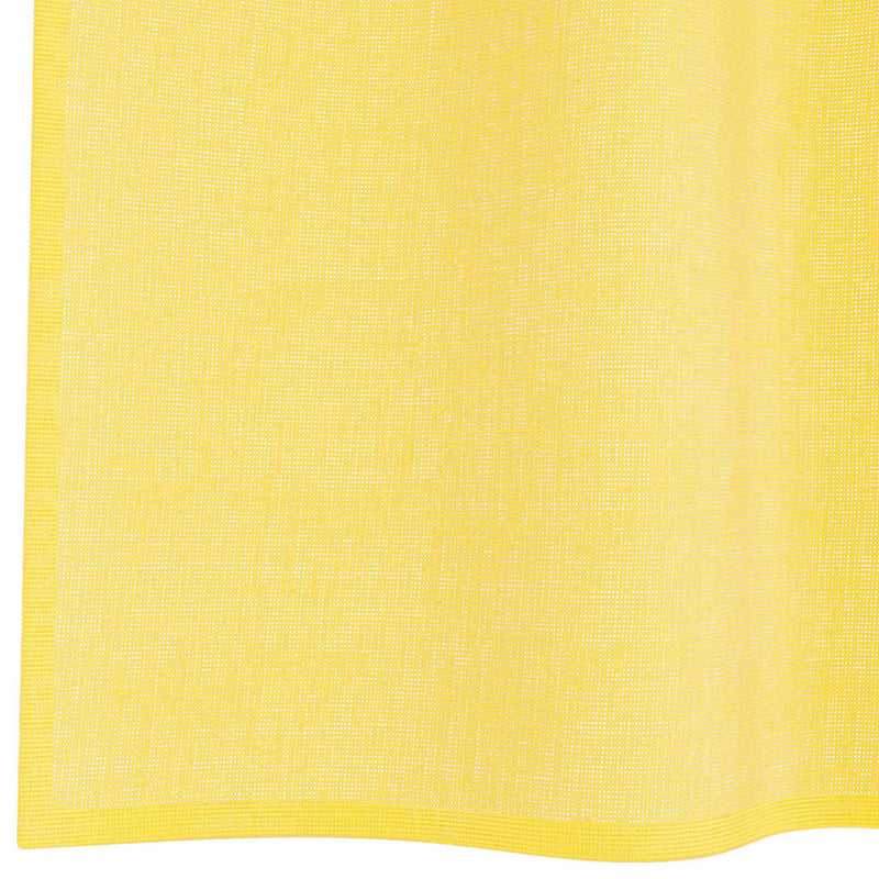 Perdele Voile cu Bucle 2 buc Galben 140x245 cm