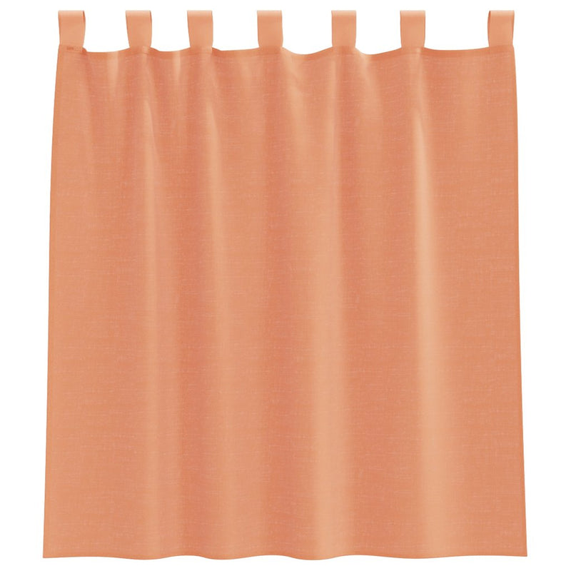 Perdele Voile cu Bucle 2 buc Terracota 140x140 cm
