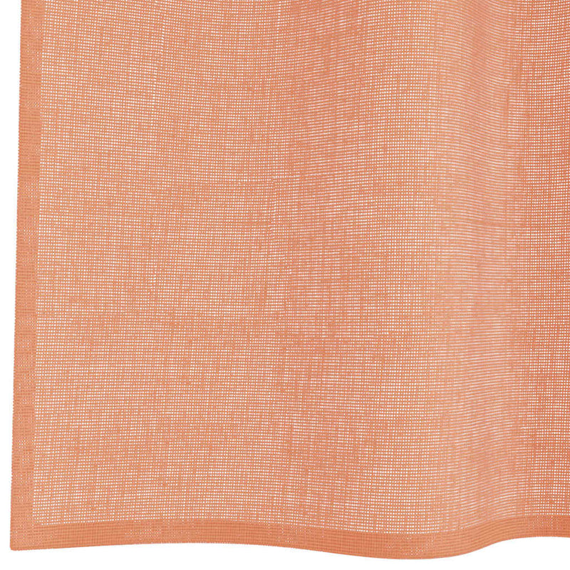 Perdele Voile cu Bucle 2 buc Terracota 140x140 cm