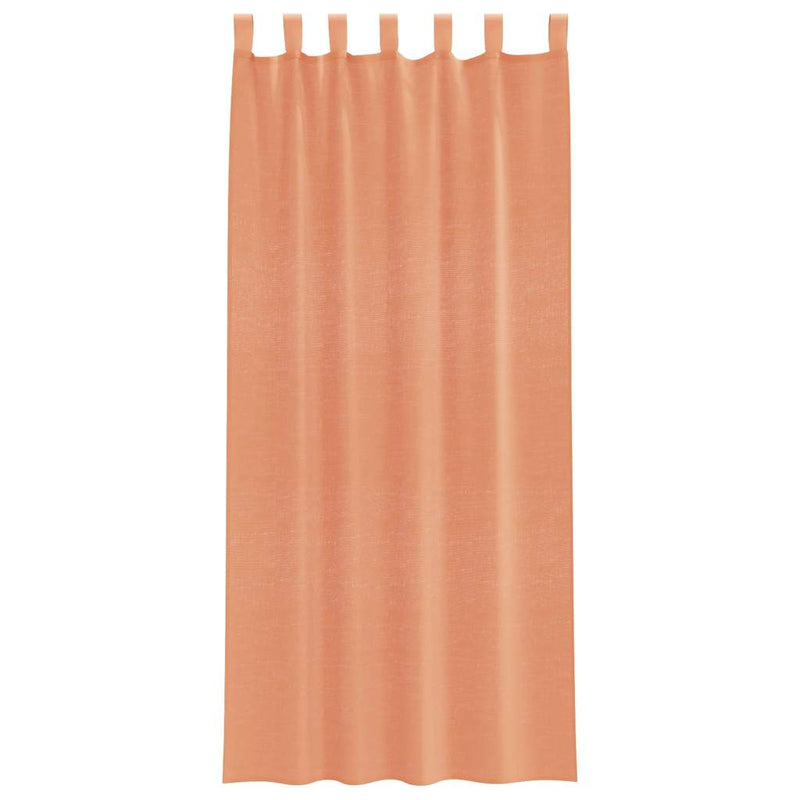 Perdele Voile cu Bucle 2 buc Terracota 140x245 cm