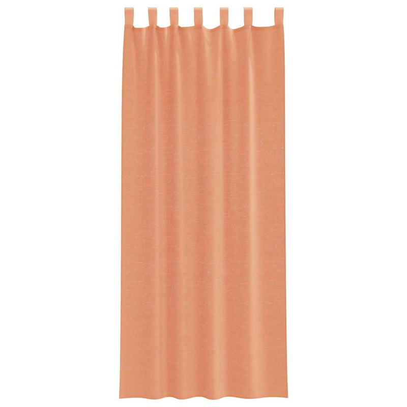 Perdele Voile cu Bucle 2 buc Terracota 140x260 cm