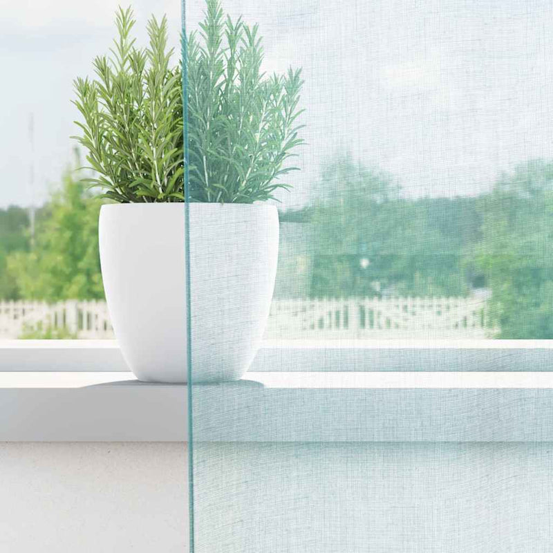 Perdele Voile cu Bucle 2 buc Turcoaz 140x245 cm