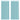 Perdele Voile cu Bucle 2 buc Turcoaz 140x260 cm
