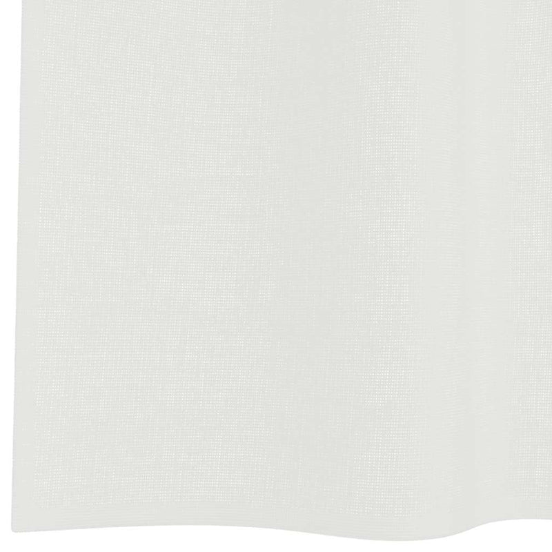 Perdele Voile cu Bucle 2 buc Alb 140x175 cm