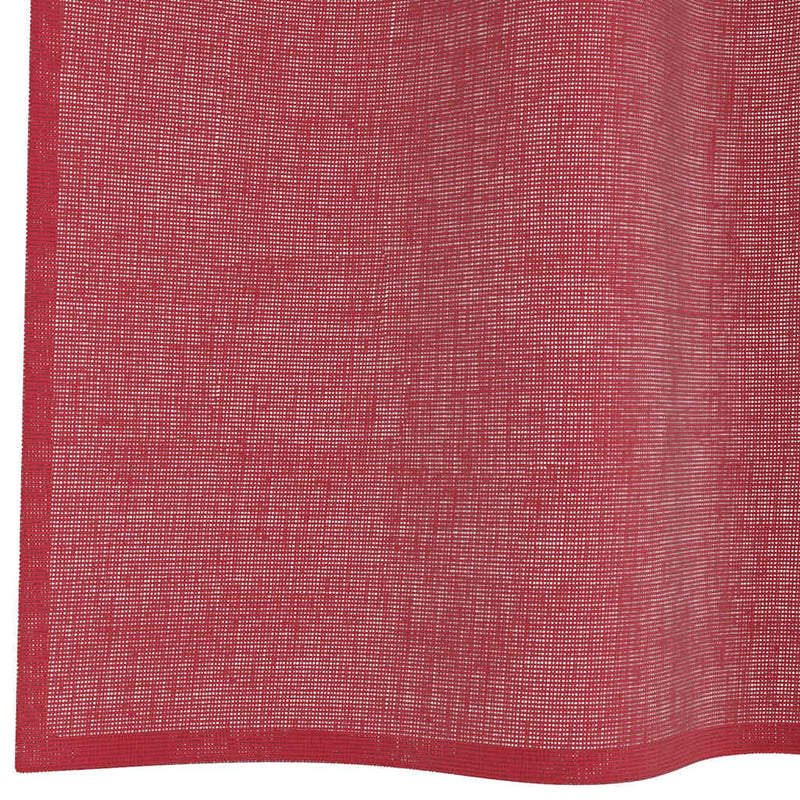 Perdele Voile cu Bucle 2 buc Roșu Vin 140x260 cm