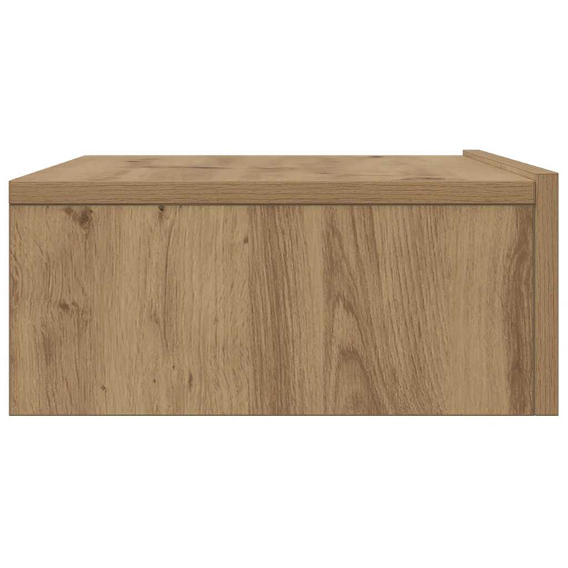 Comodă TV cu lumini LED, stejar artizanal, 60x35x15,5 cm
