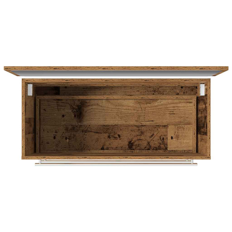 Set mobilier de baie, 2 piese, lemn vechi, lemn prelucrat
