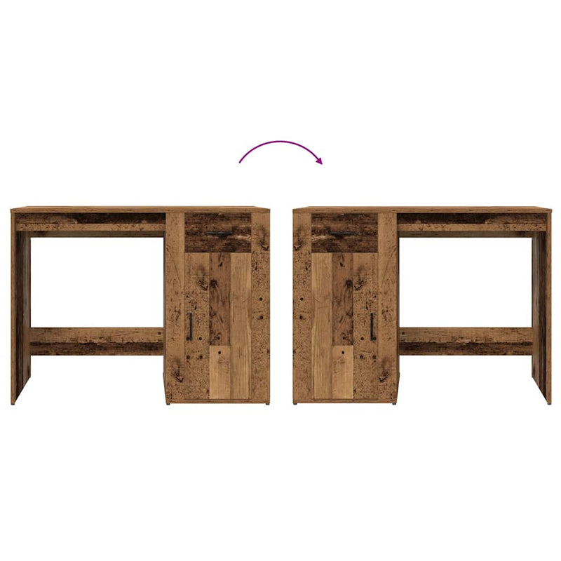 Birou din lemn vechi 100x49x75 cm, lemn prelucrat
