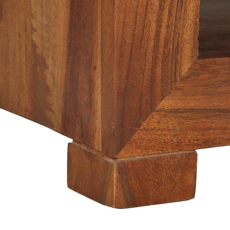 Masă laterală 37x29x40 cm din lemn masiv de salcâm