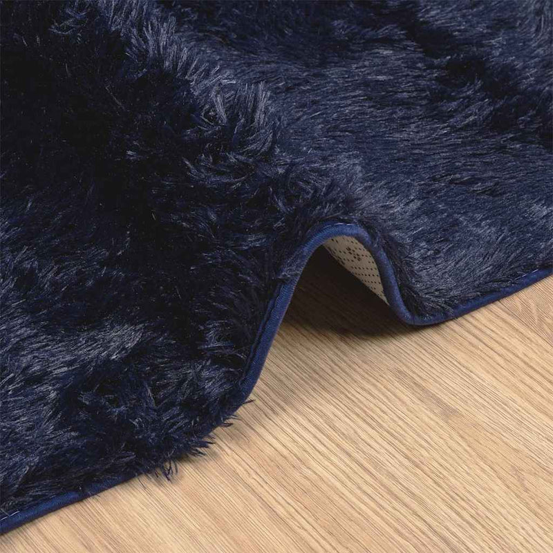 Covor shaggy cu pom înalt, NAVARRA, bleumarin, 60x100 cm