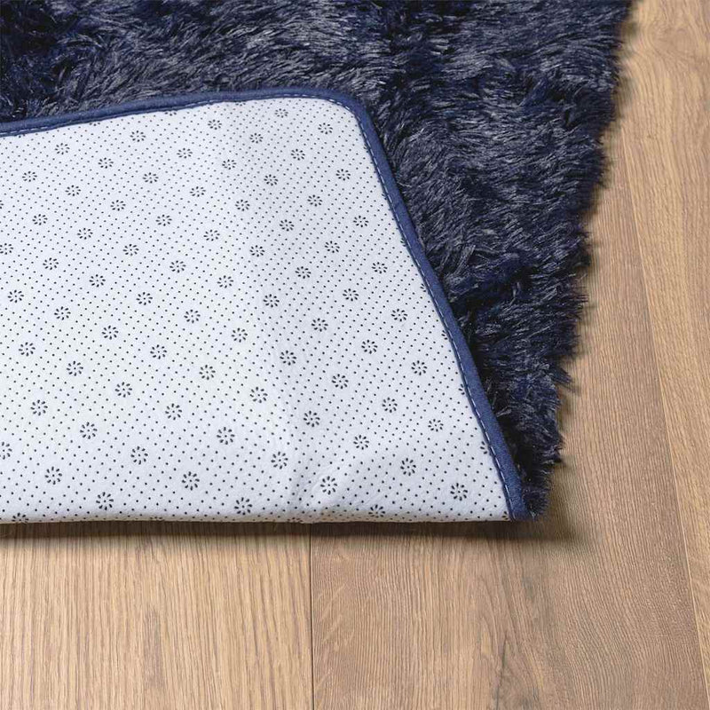 Covor shaggy cu pom înalt, NAVARRA, bleumarin, 60x100 cm