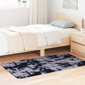 Covor shaggy cu pom înalt, NAVARRA, gri închis, 80x150 cm