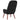 Scaun de relaxare, negru, catifea