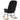 Scaun balansoar, negru, catifea