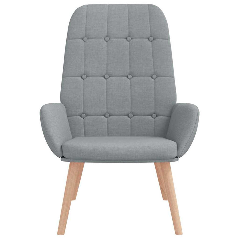 Scaun de relaxare, gri deschis, material textil