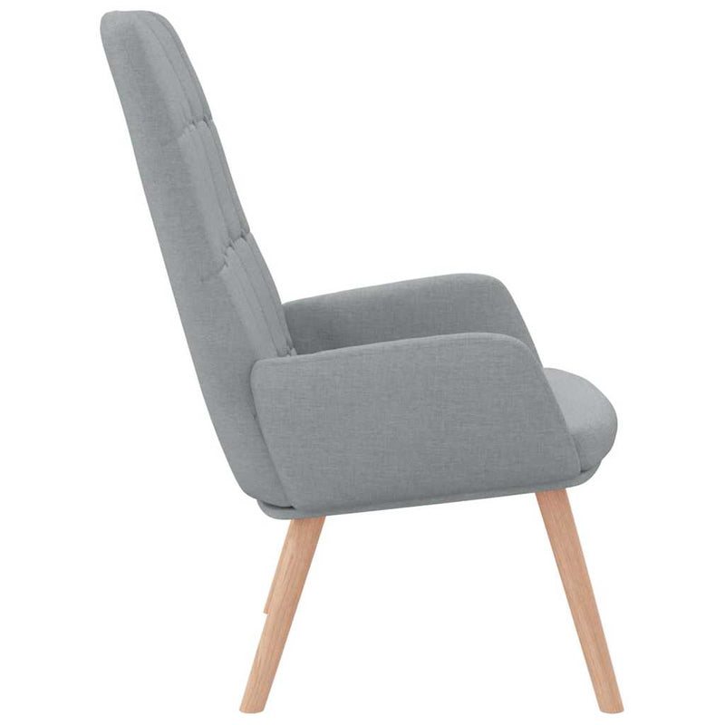 Scaun de relaxare, gri deschis, material textil