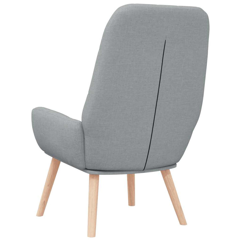 Scaun de relaxare, gri deschis, material textil