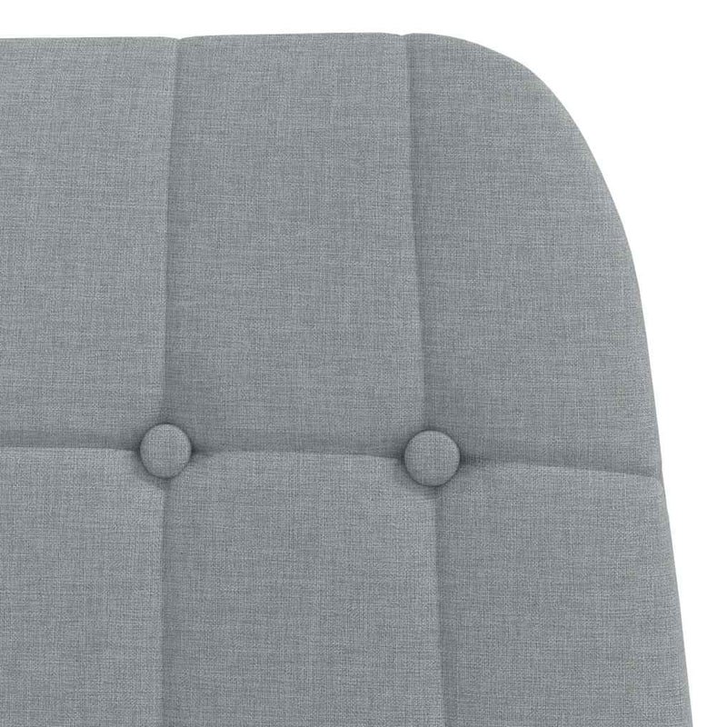 Scaun de relaxare, gri deschis, material textil