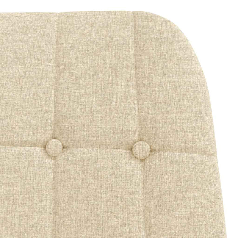 Scaun de relaxare, crem, material textil