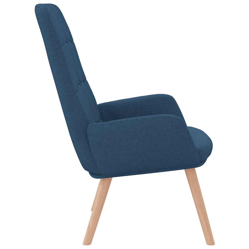 Scaun de relaxare, albastru, material textil