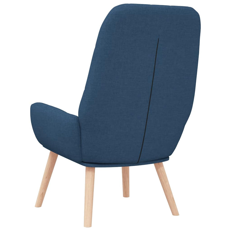 Scaun de relaxare, albastru, material textil