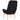 Scaun de relaxare, negru, material textil