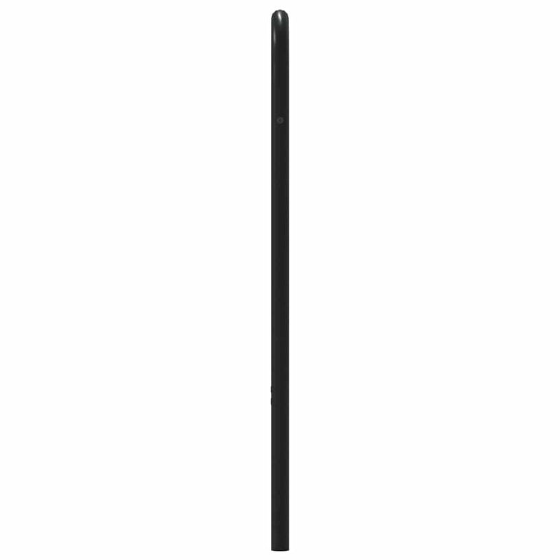 Tăblie de pat de schimb, stejar maro, 80 cm, lemn prelucrat și oțel